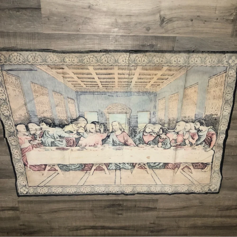 The Last Supper vintage tapestry